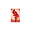Bodystocking en résille rouge à motif cœur, orné de strass, ouvert à l’entrejambe - Mapalé